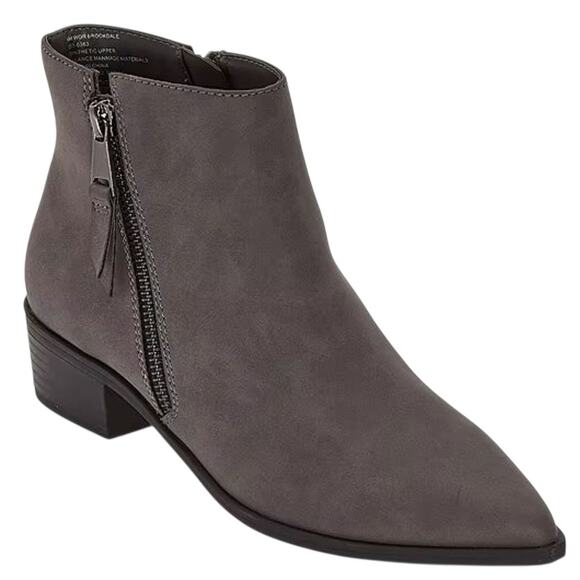 Worthington Brookdale Block Heel Pointed-toe Textured Ankle Boots Size 6.5M - Picture 1 of 12